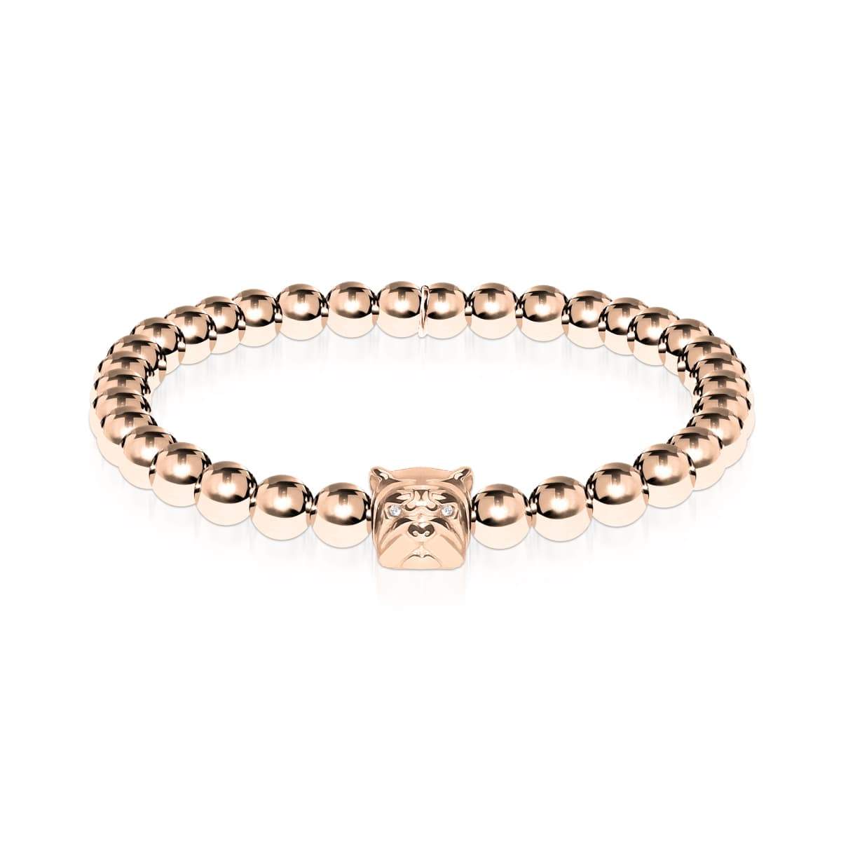 Meilleure amie | Or rose 18 carats | Chiot de cristal